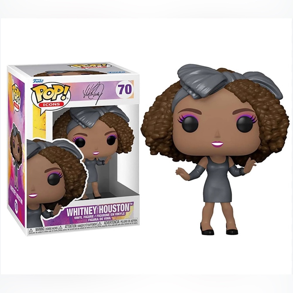 Funko Gray and Brown Curly Hair Pop Figure